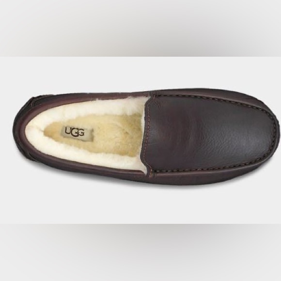 UGG MENs ASCOT CTEA LEATHER SLIPPER 7 M - Brand New - Picture 6 of 8